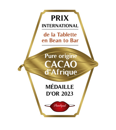 Chocolat 71% du Libéria Médaille d'or 2023