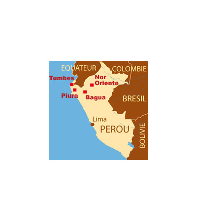 Zone de production de la coopérative Norandino