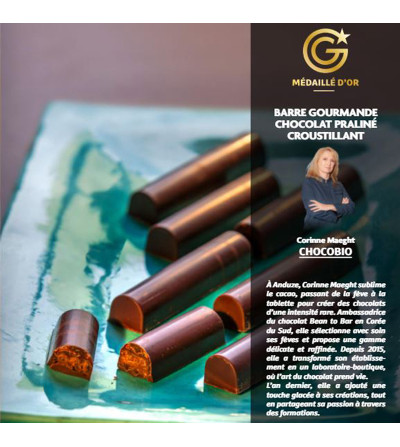 2 Barres gourmandes praliné croustillant