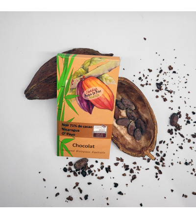 Chocolat 71% du Nicaragua coopérative O'Payo