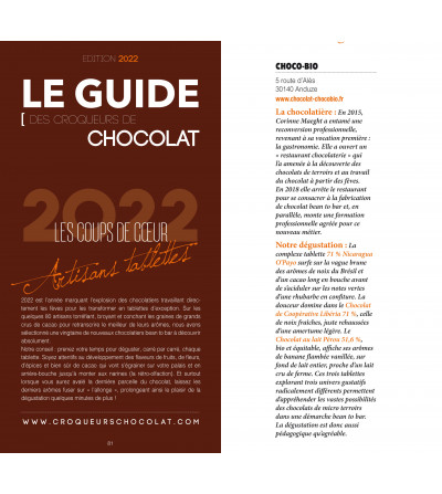 Chocolat 71% du Nicaragua coopérative O'Payo